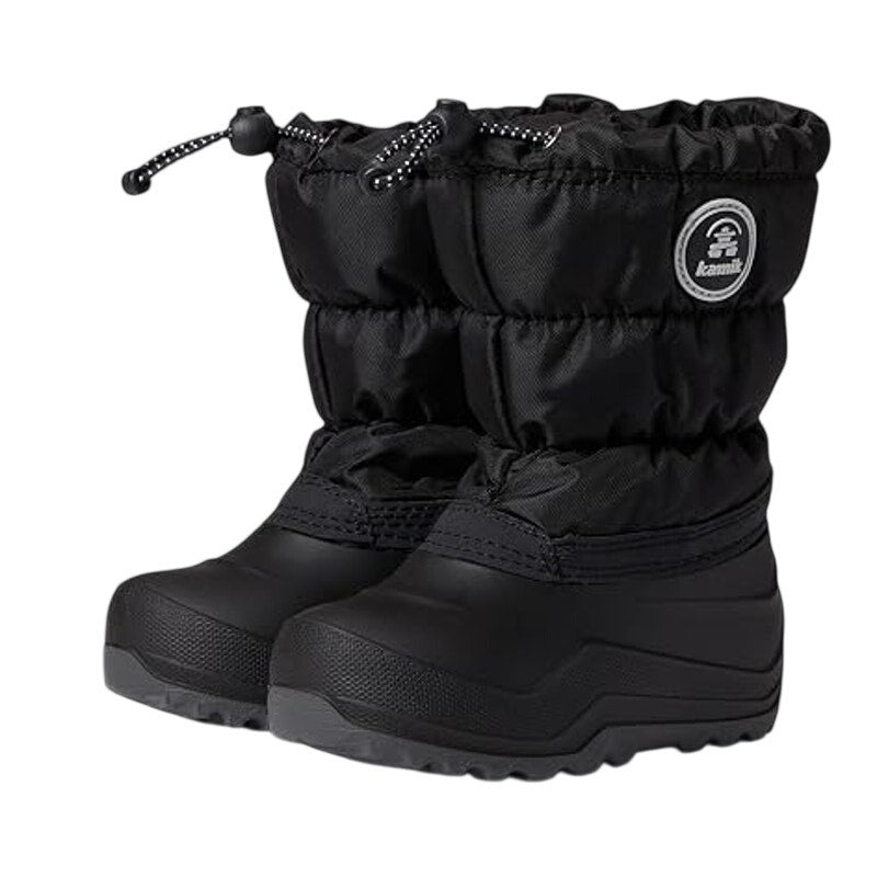 Kamik Big Kids Snowcozy Winter Boots Size 6 EU 38 Black Waterproof NIB