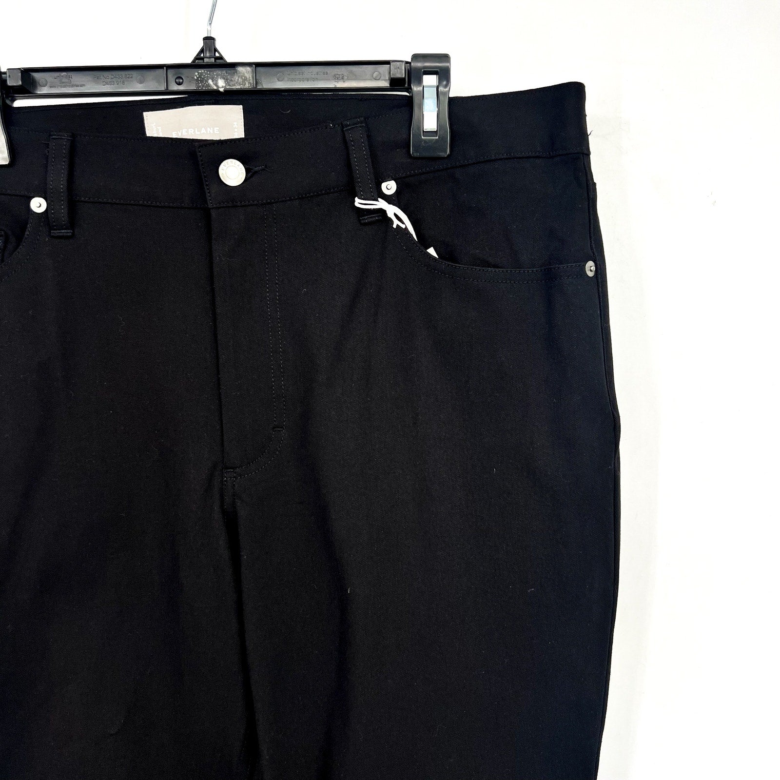 EVERLANE Men's The Performance 5-Pocket Pants 36x34 Black Chinos Stretch NWT