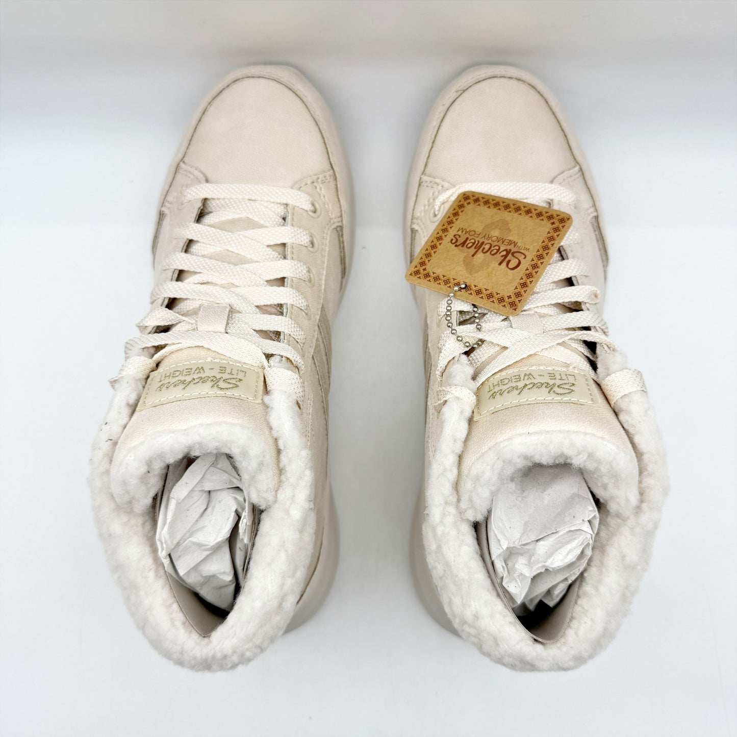 Skechers Womens Ultra Flex 2.0 Booties US 7 EU 37 Natural Cream NIB