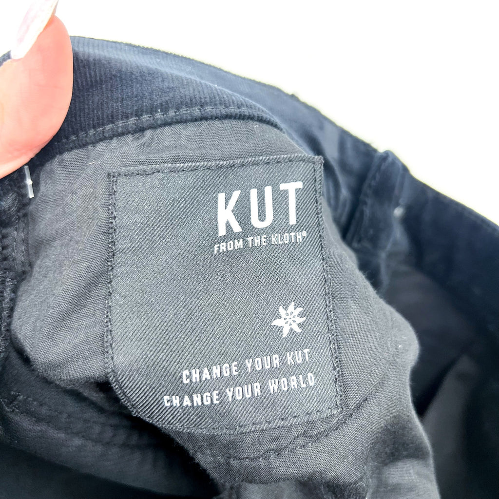 KUT FROM THE KLOTH Women's Diana Skinny Jeans Size 6 Black Corduroy NWT