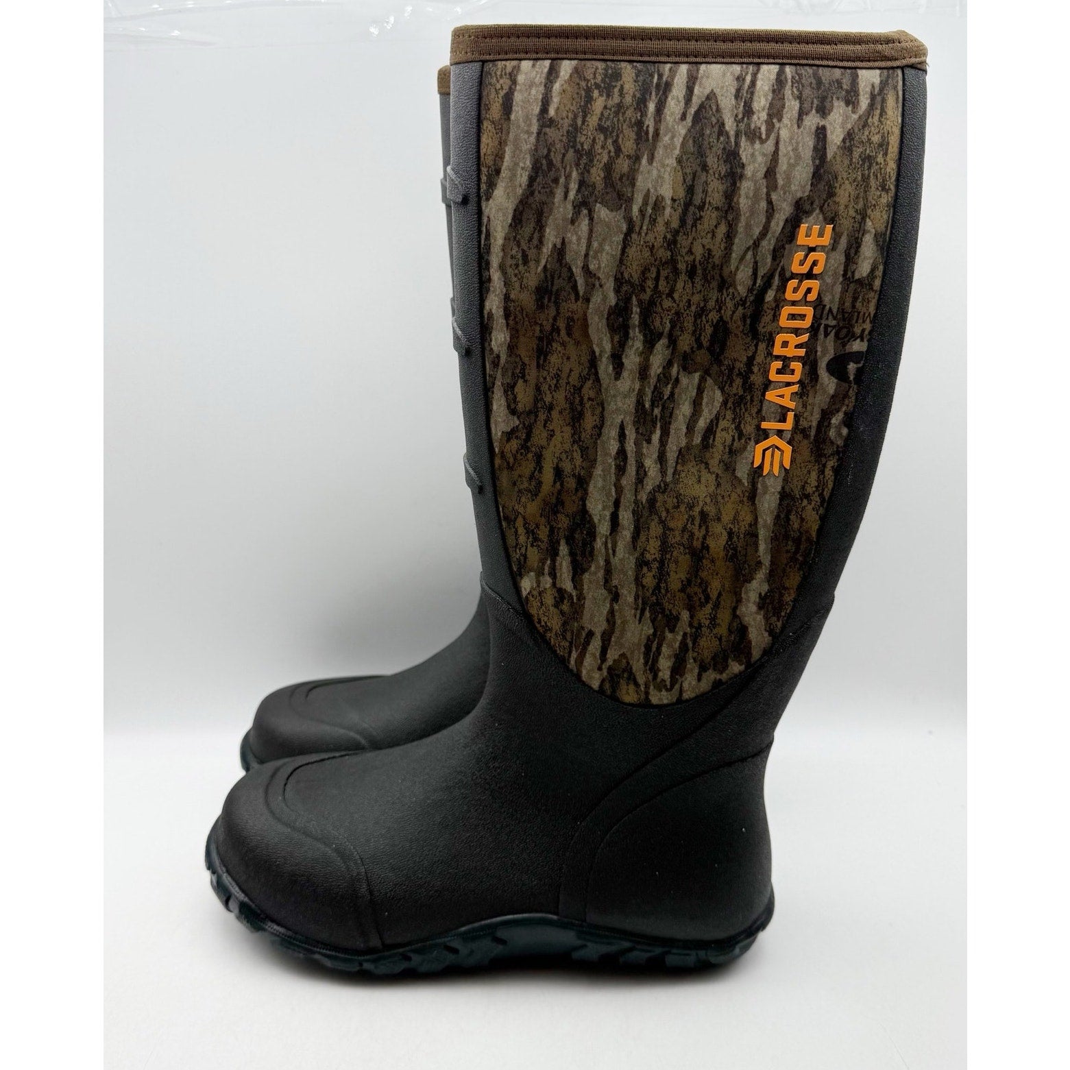 LaCrosse Mens Alpha Lite Rain Boot US 7 EU 40 Brown Green Mossy Waterproof NWOB