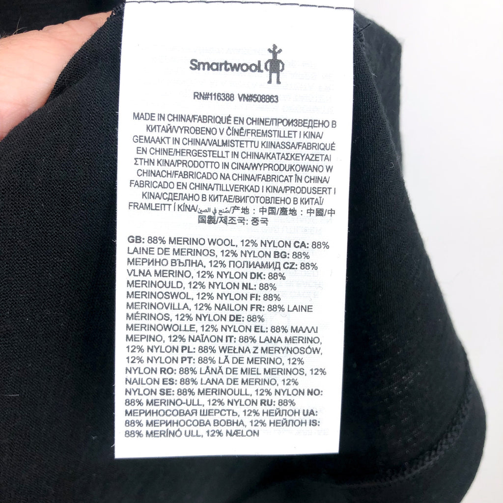SMARTWOOL Women's Merino Tank Top Large Black Stretch Scoop Neck NWT