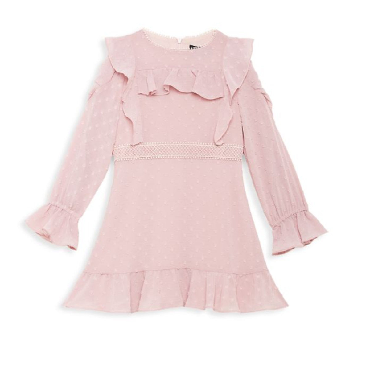 BARDOT JUNIOR Girl's Abbie Ruffle Flare Dress 16 Junior Purple Lilac NWT