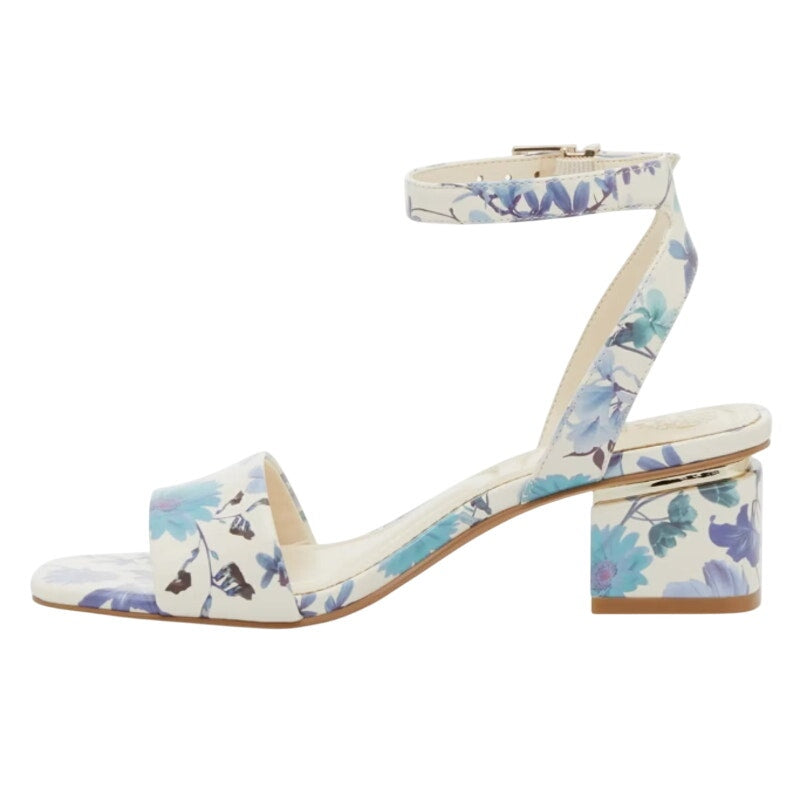 Vince Camuto Womens Acaylee Heeled Sandals US 6.5 M EU 37 Blue Floral NIB