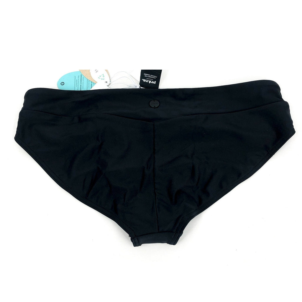 PRANA Women's Presolana Bikini Bottoms XS Black Hipster Stretch NWT
