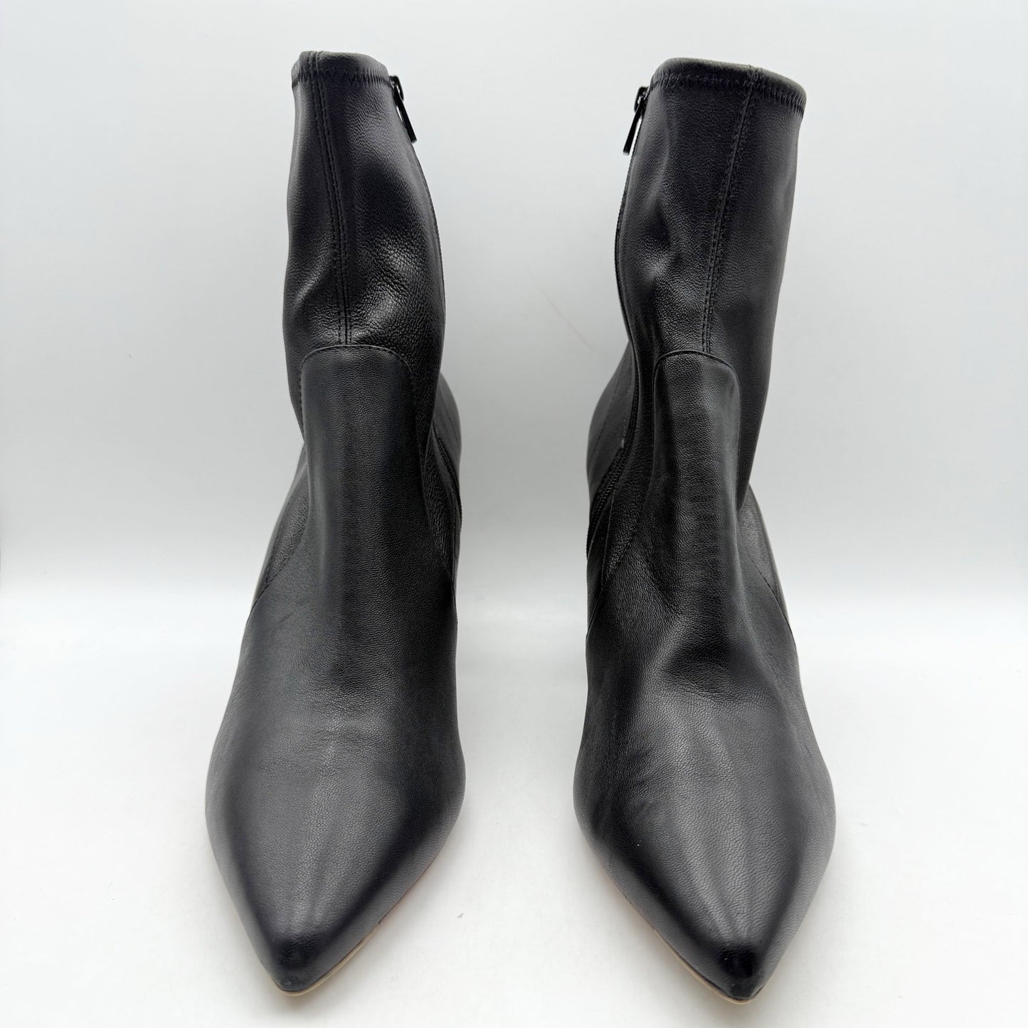 Loeffler Randall Womens Isla Slim Ankle Bootie US 11 Black Leather NWOB