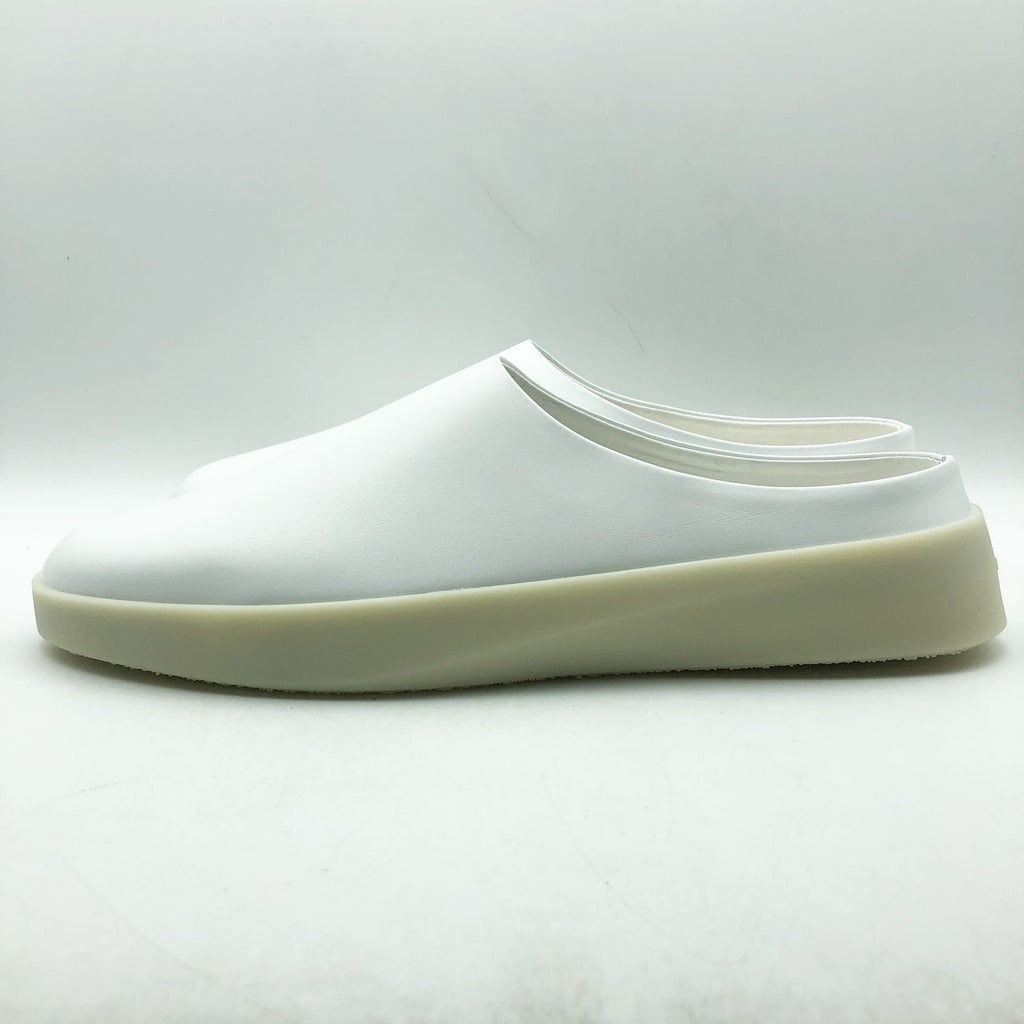Wolf & Shepherd Cruise Mule Slip On Shoes Mens 12 EU 45 White Leather NIB