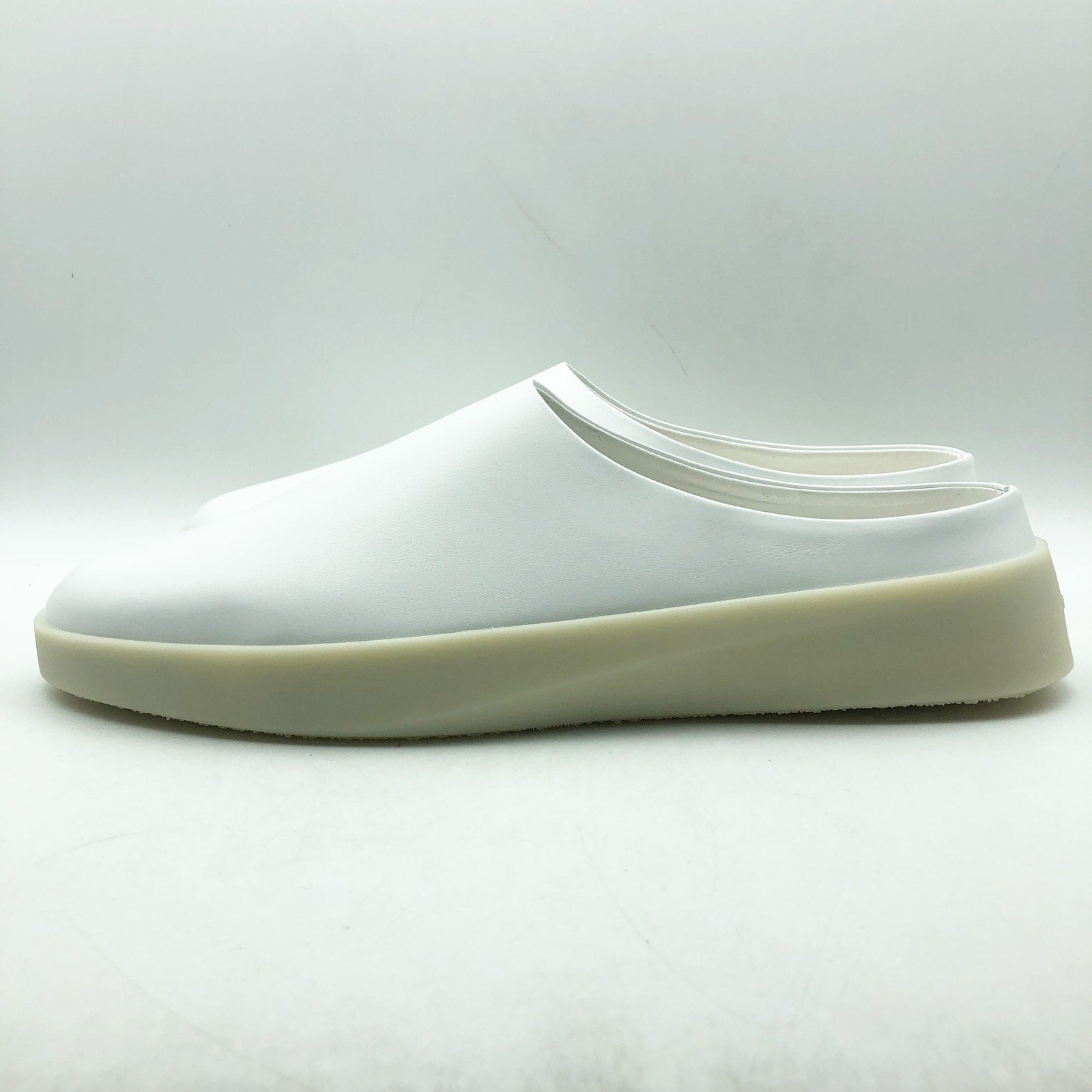 Wolf & Shepherd Cruise Mule Slip On Shoes Mens 12 EU 45 White Leather NIB