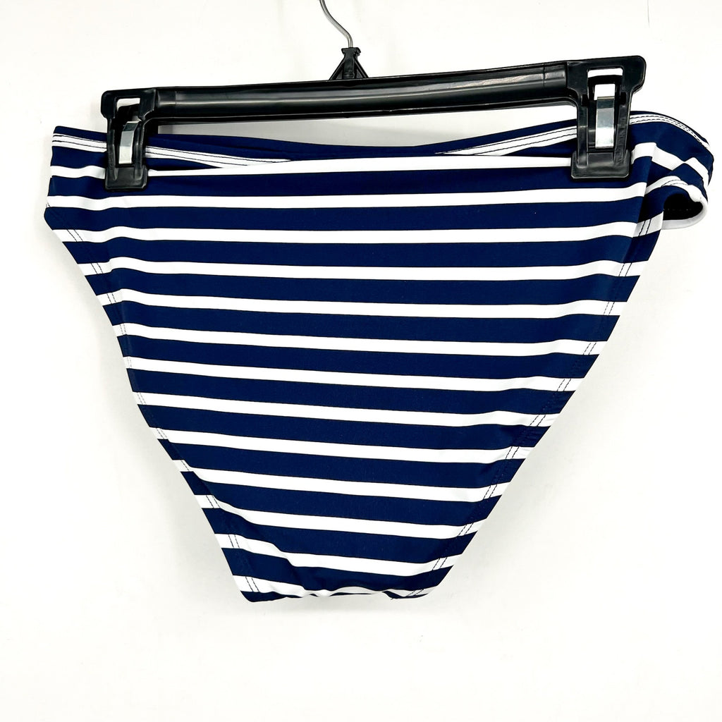 TOMMY BAHAMA Women's Coastline Stripe Hipster Bikini Bottom Small Blue White NWT