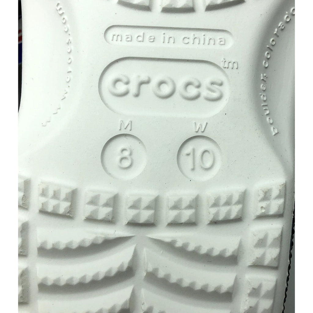 Crocs NBA Miami Heat Classic Clogs MENS 8 WOMENS 10 Black Red NWT
