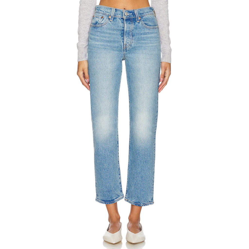 LEVI'S Women's Wedgie Straight Jeans 28x28 Calling All Blue 34964-0178 NWT