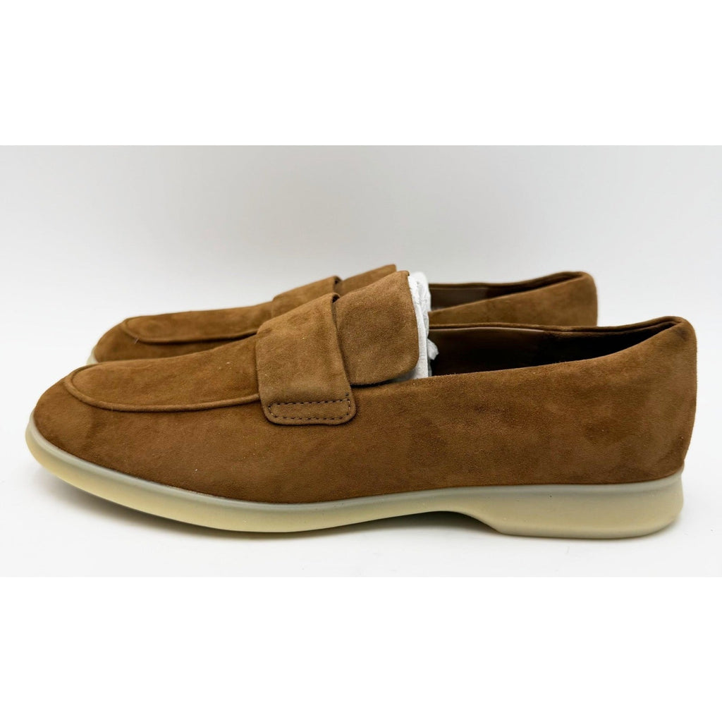 Vince Womens Big Sur Suede Slip On Loafers Size 8 EU 38.5 Brown Elm Wood NWOB