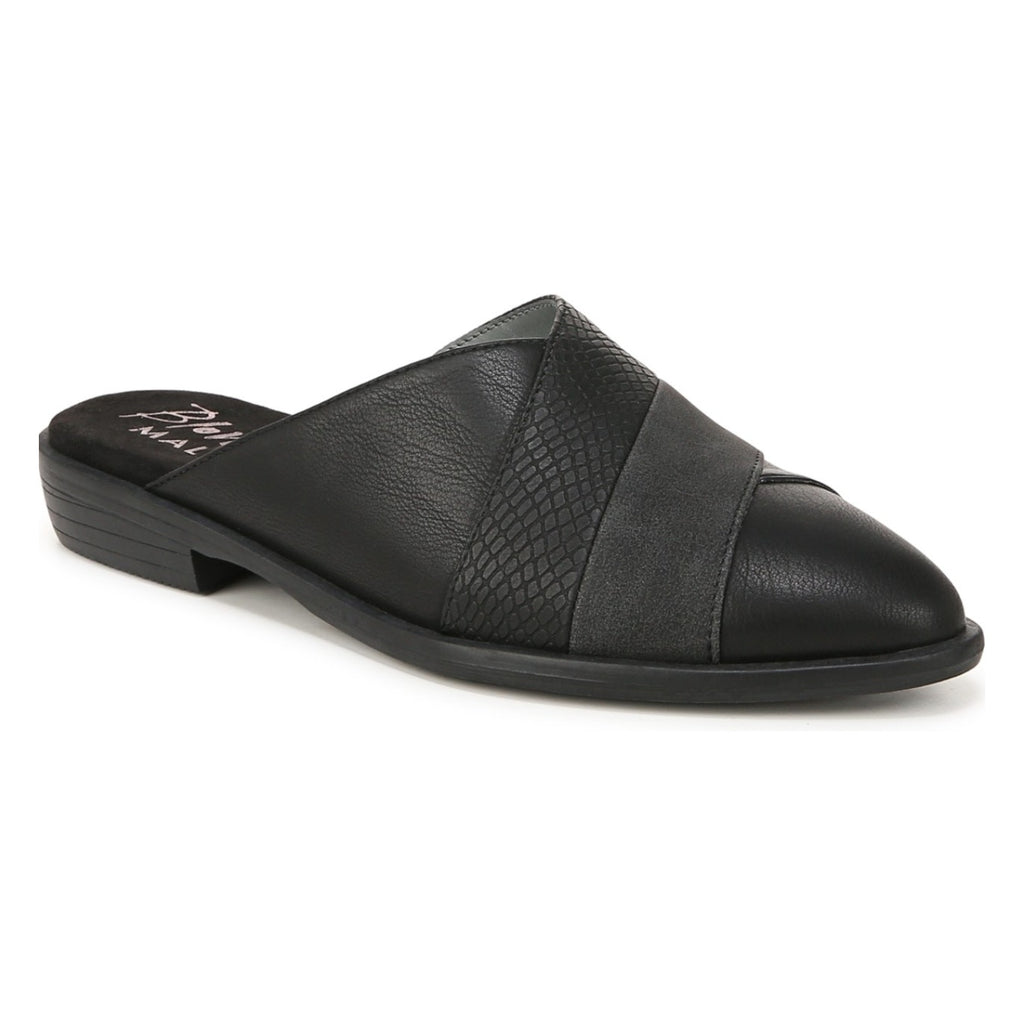Blowfish Malibu Womens Hazel Mules Size 8.5 M EU 39 Black Vegan Leather NIB