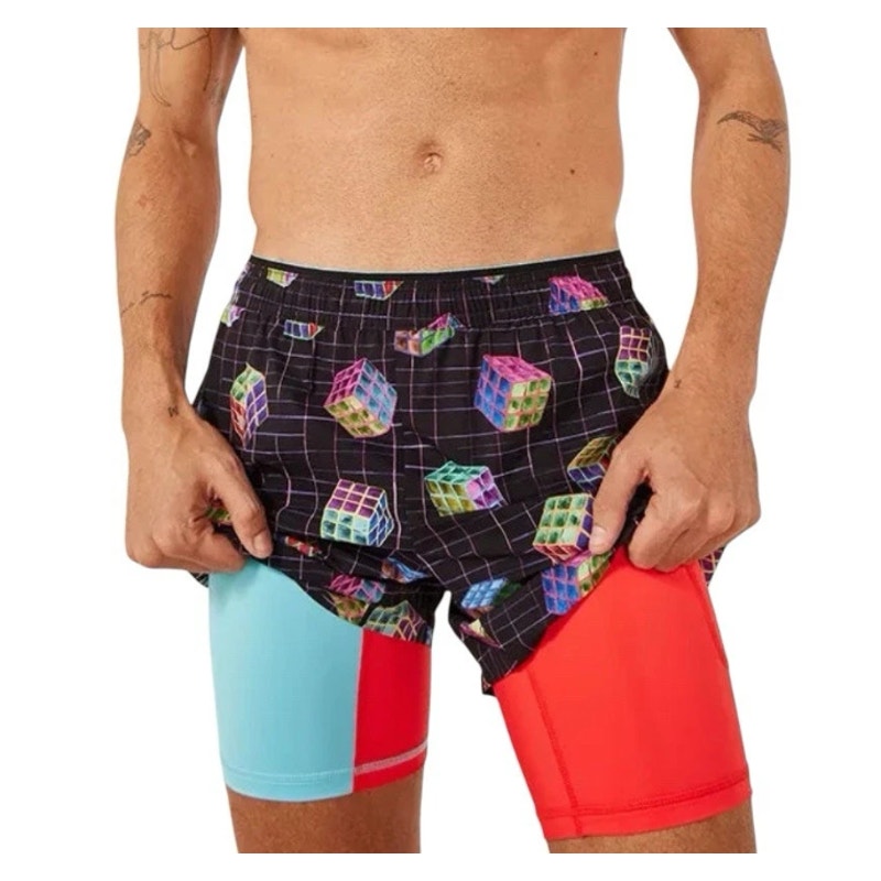 CHUBBIES Men's Solve Its Ultimate Training Shorts 2.0 Large Black Multi NWT