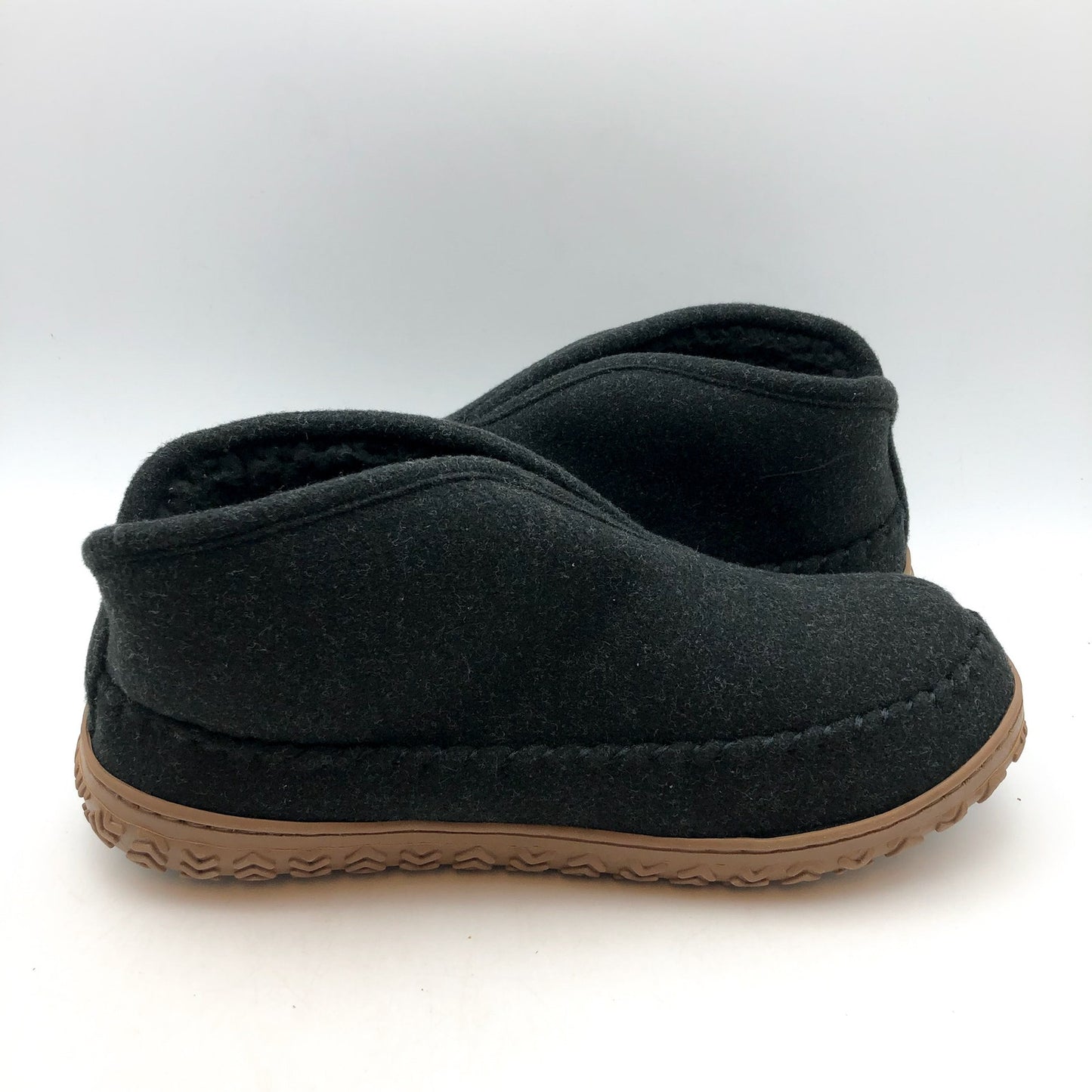 Dockers Mens Rugged Slip-On Slipper Boots US 10 Grey Wool Round Toe NIB