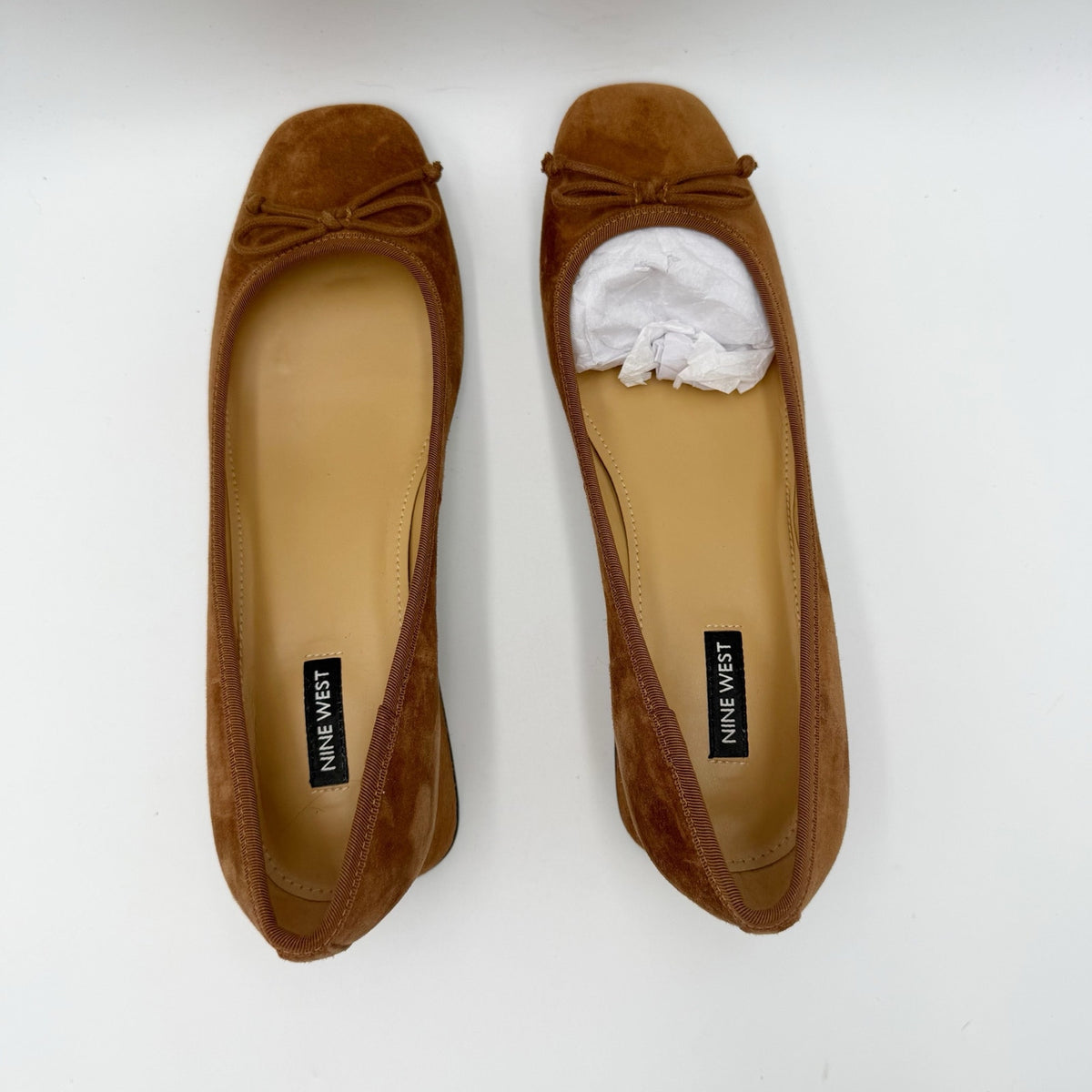 Nine West Womens Saruh Dress Pumps Size 10 M Brown Suede Slip On Heels NWOB