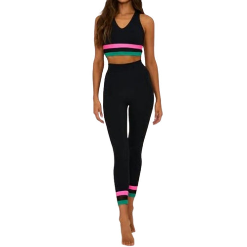 BEACH RIOT Women's Asher 7/8 Leggings Medium Black Colorblock Athletic NWT