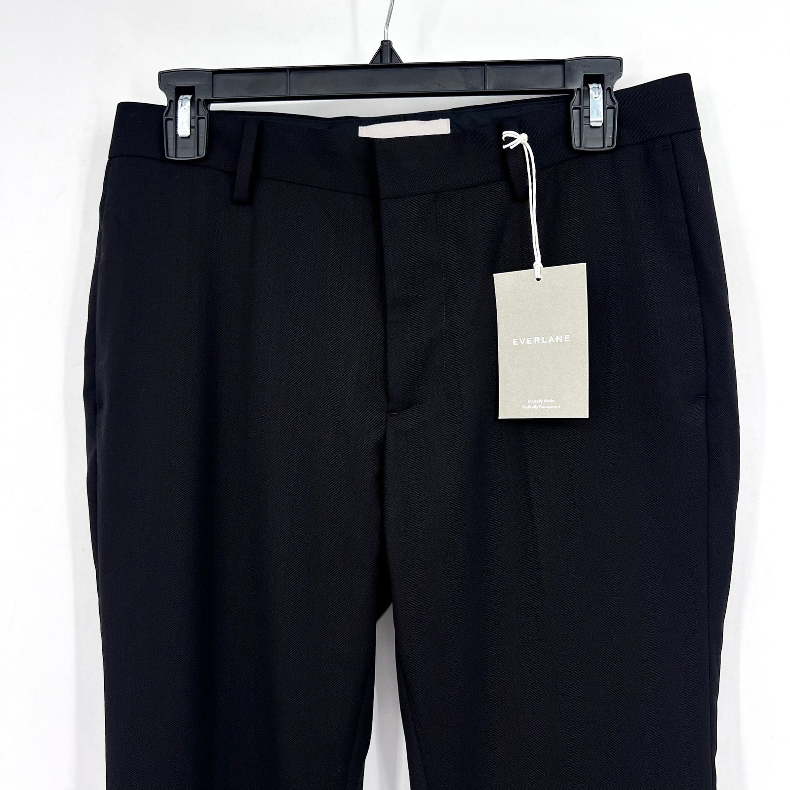 EVERLANE Men's The Italian Wool Pants 29x32 Black Trouser Slim Fit NWT