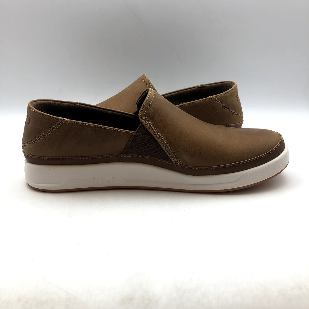 KURU Womens Roam Atla Slip On Sneakers Size 6 Cognac Brown Leather NIB