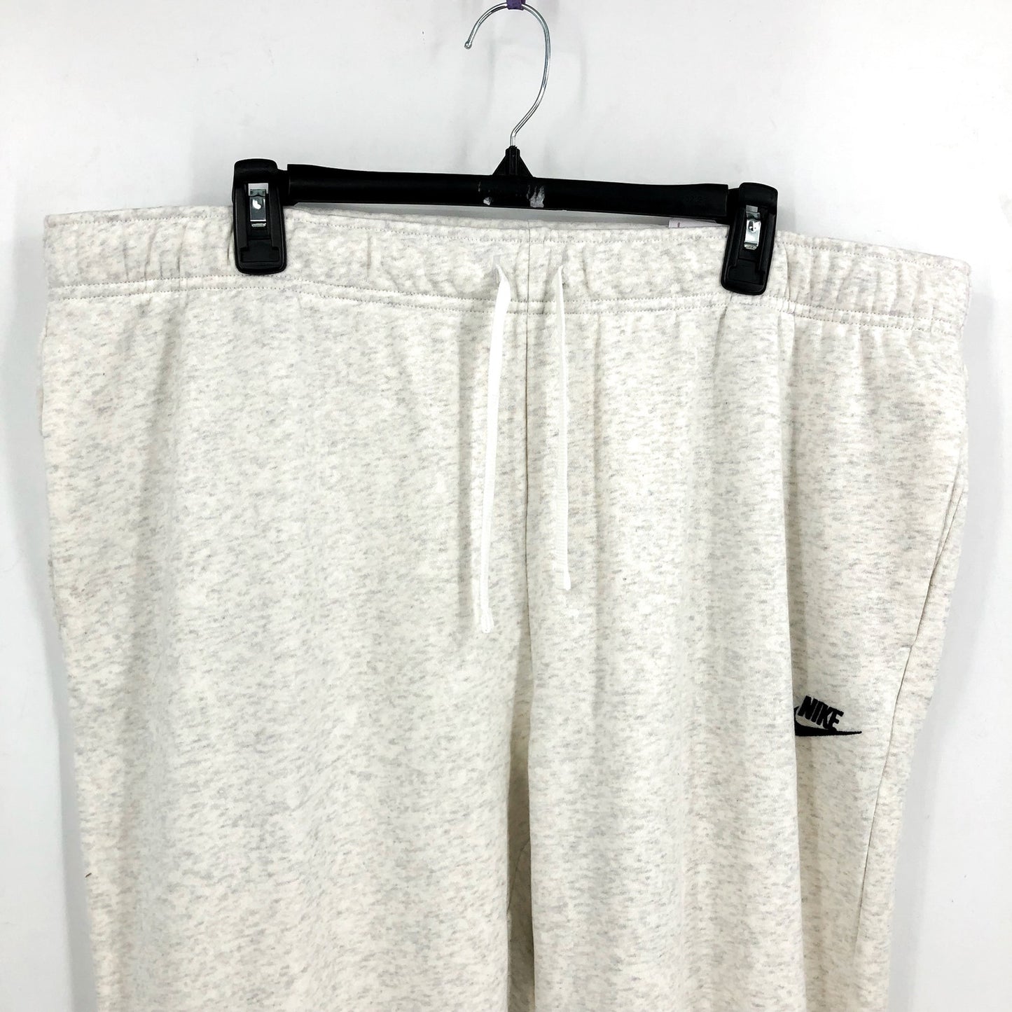 NIKE Womens Sportswear Club Fleece Joggers 1X Light Grey Mid-Rise Sweatpants NWT