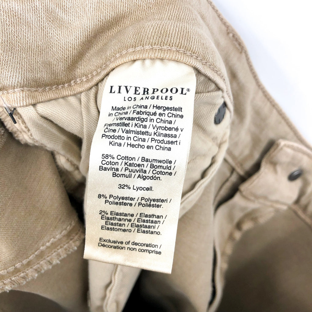 LIVERPOOL Women's Piper Hugger Ankle Skinny Jeans Size 18W Biscuit Tan NWT