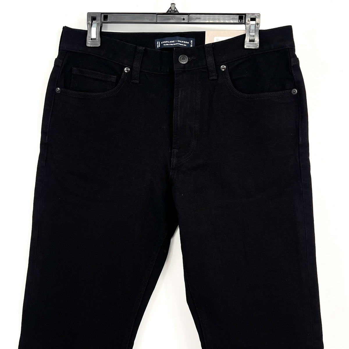EVERLANE Uniform Men's Slim Jeans 32x30 Black 4-Way Stretch Organic Cotton NWT