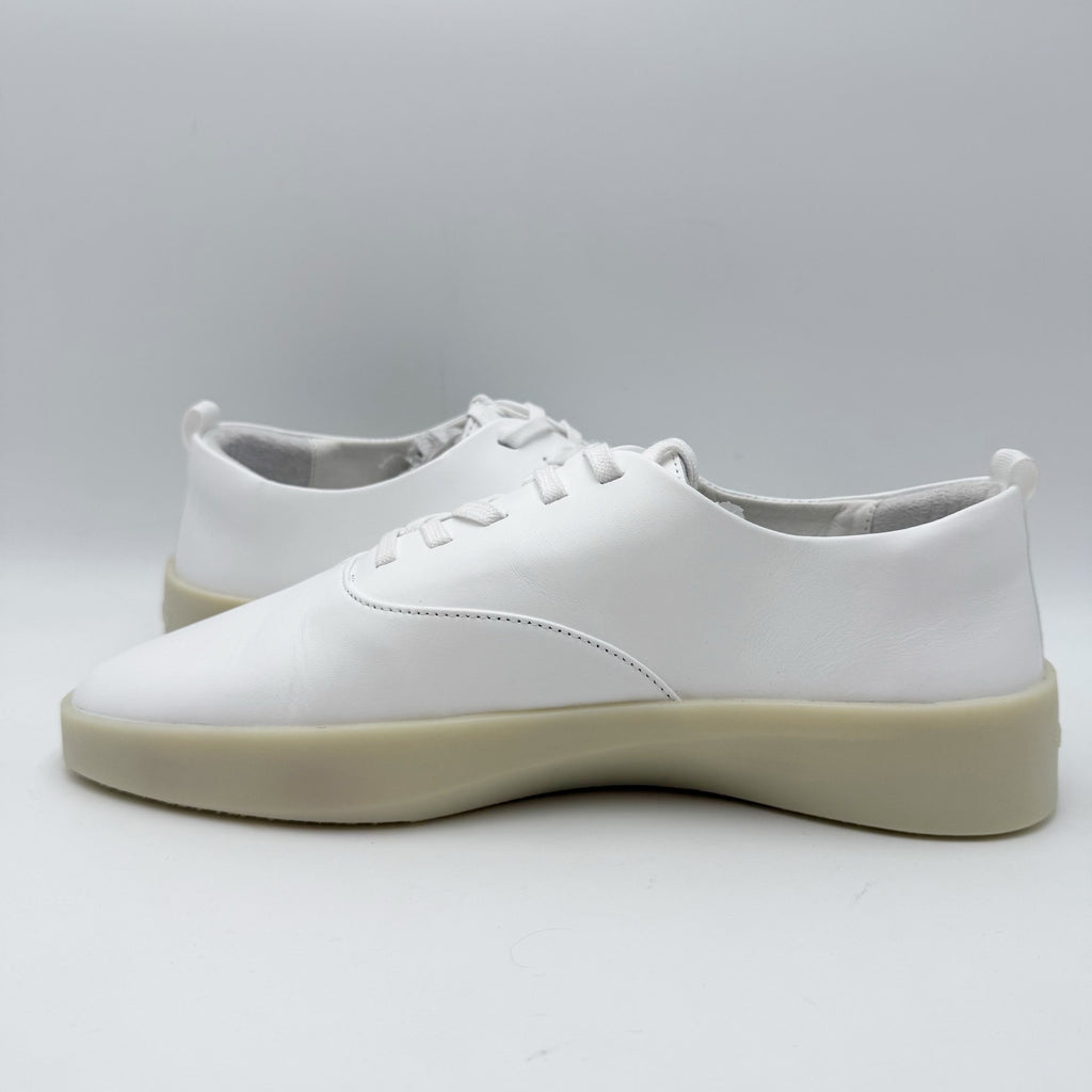 Wolf & Shepherd Cruise Lace Up Sneakers Mens 8 Womens 9.5 White Leather NIB