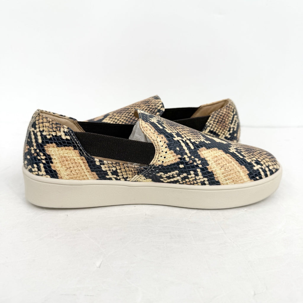 Spenco Womens Parker Low Sneakers US 7.5 M EU 38 Snake Tan Black Slip In NIB