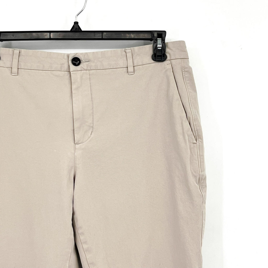 EVERLANE Uniform Mens Athletic Fit Performance Chino Pants 33x28 Stone NWOT