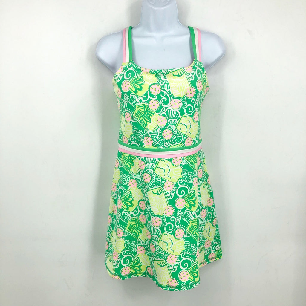 LILLY PULITZER Womens Deidra Dress XS Green Yellow Spearmint In A Pickle UPF NWT