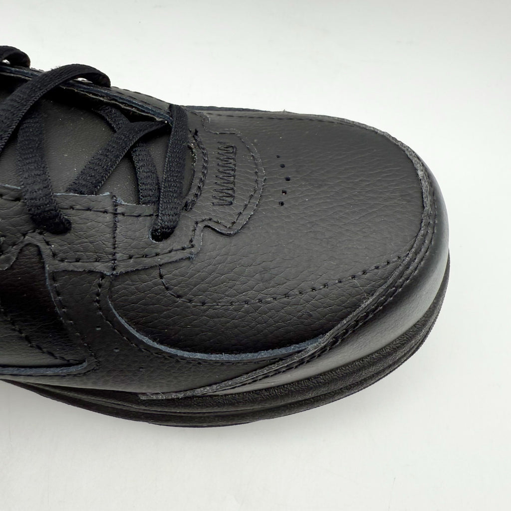 New Balance Womens 577 Walking Shoes Size 9 Wide Black Leather Athletic NIB
