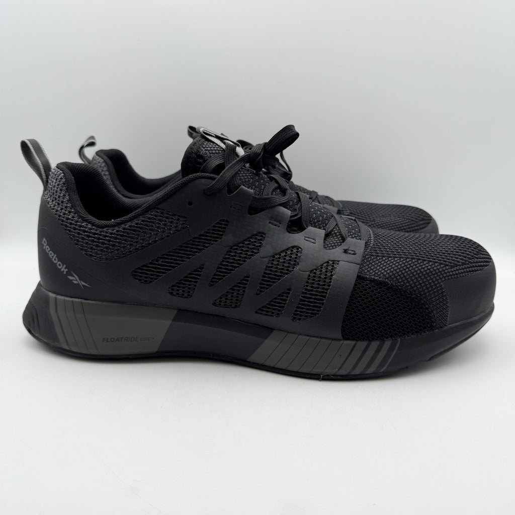 Reebok Work Womens Fusion Flexweave Sneaker 7.5 M Black EH Comp Toe SR NIB