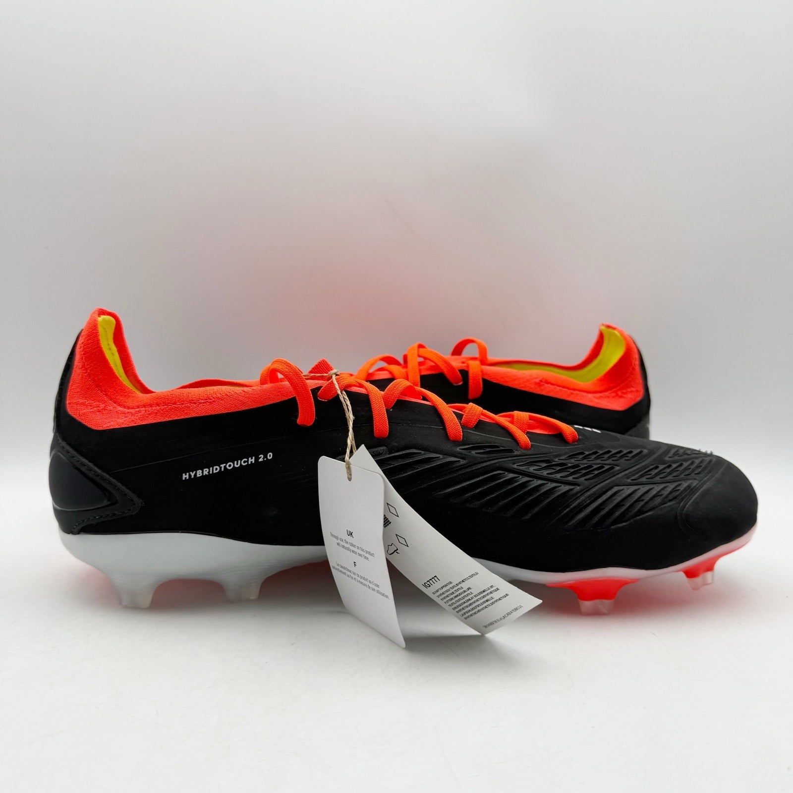 Adidas Mens Predator Pro Soccer Cleats US 11.5 Black Red White IG7777 NWOB
