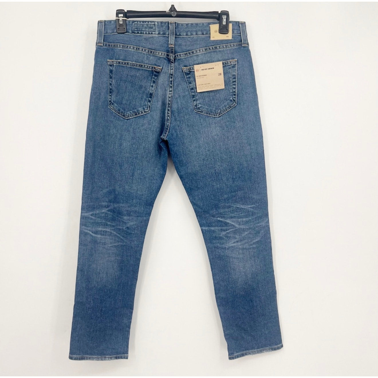 AG ADRIANO GOLDSCHMIED Women's Ex-Boyfriend Jeans 28R US 6 Blue Landmark NWT