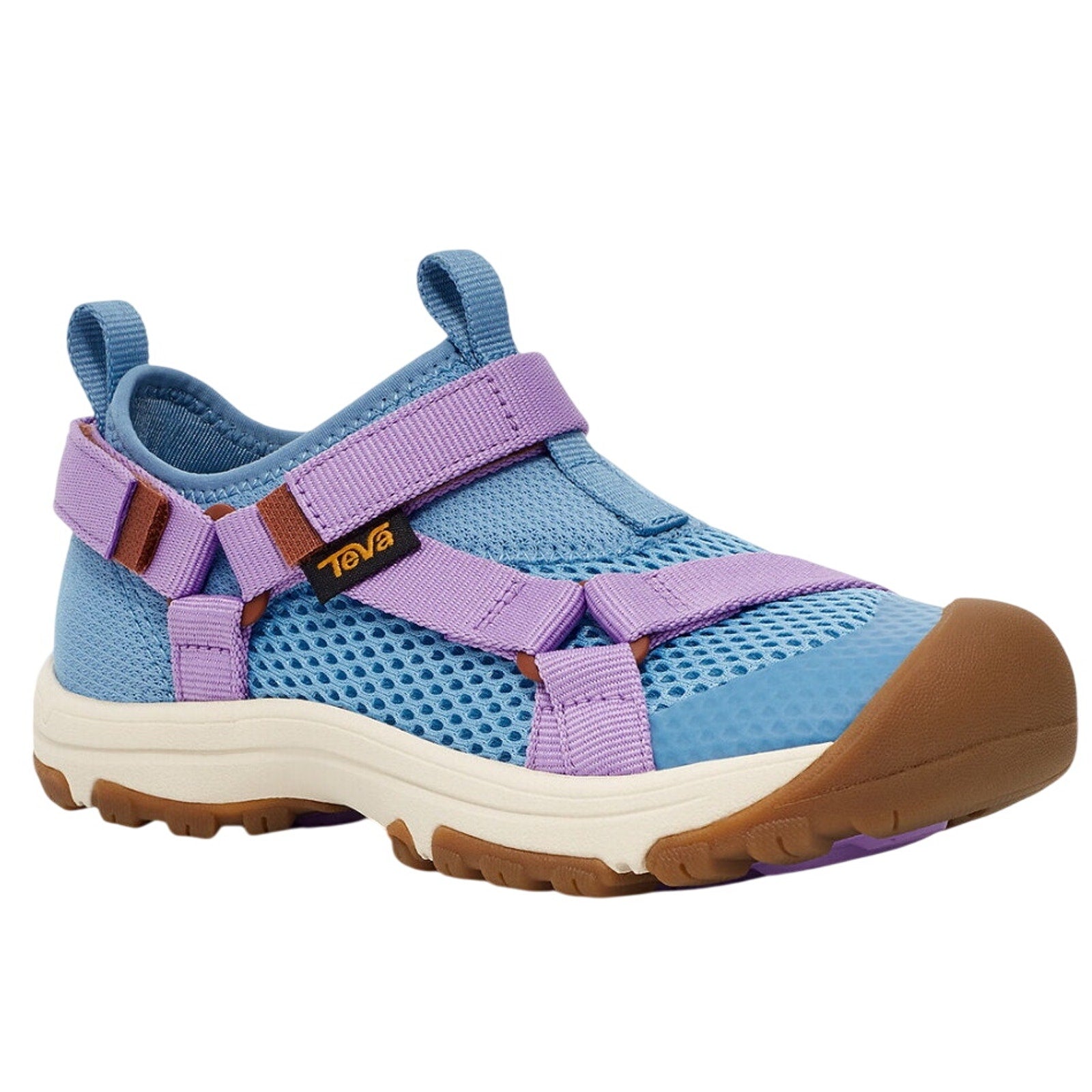 TEVA Kids Outflow Universal Closed Toe Sandals US 4 Purple Blue Water Shoes NIB