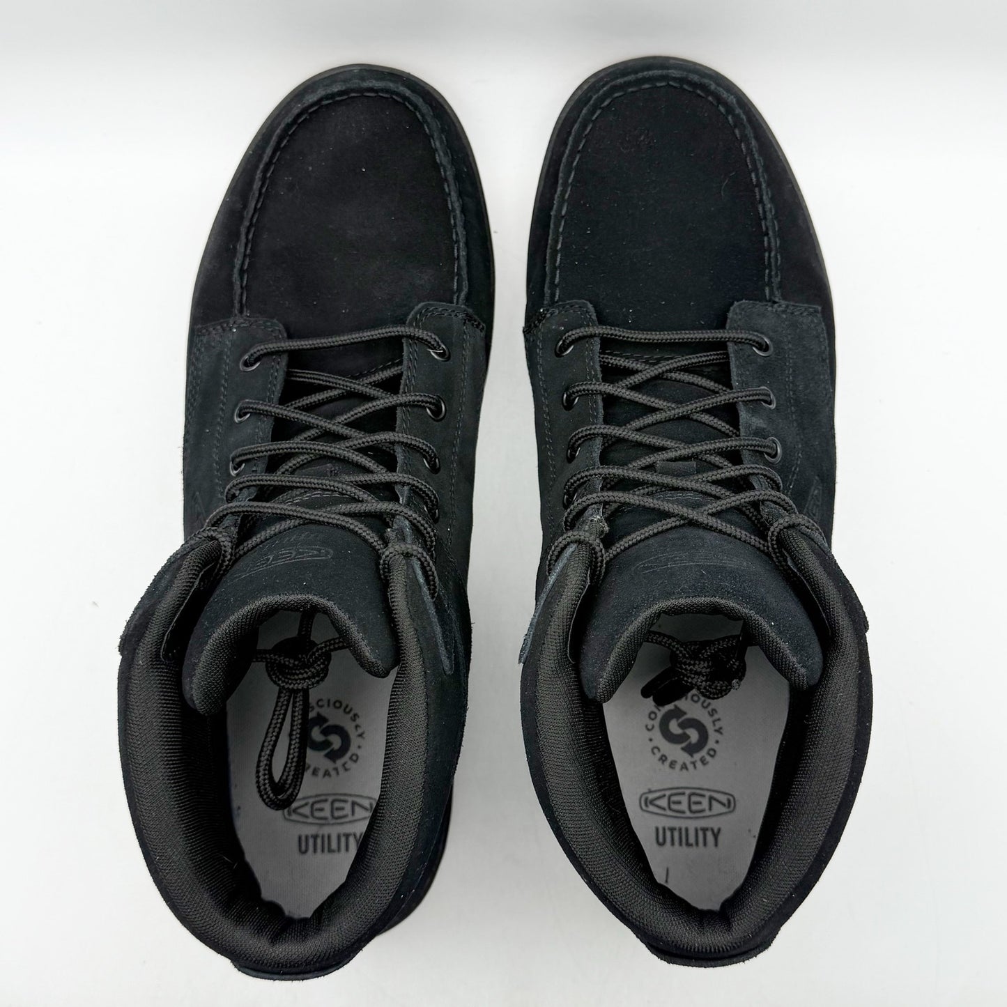 Keen Utility Mens Gibson Boots US 15 Wide EU 48 Black Leather SR NWOB