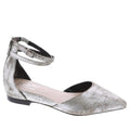 Seychelles Womens What a Girl Wants Flats US 8.5 M Silver Pewter Leather NIB