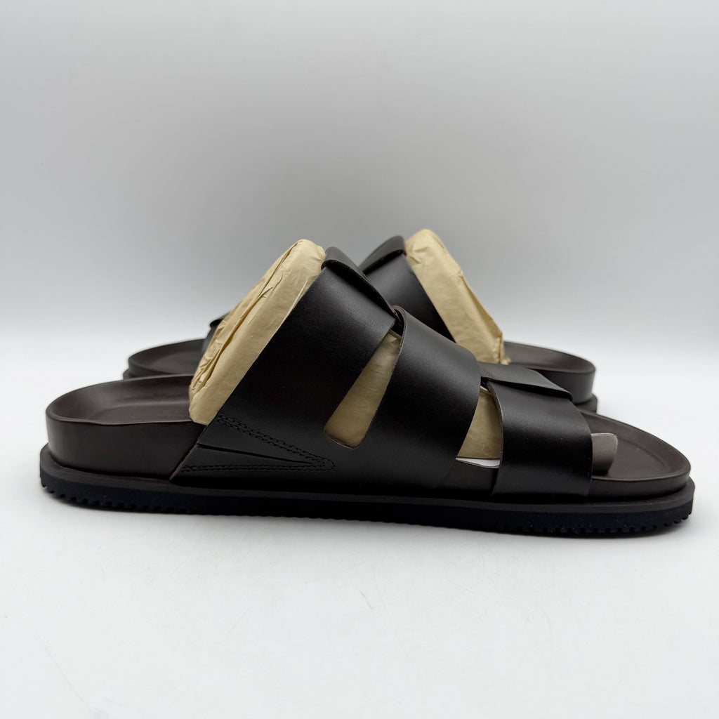 Allen Edmonds Mens Davis Sandals US 9 EU 43 Dark Brown Leather Fisherman NIB