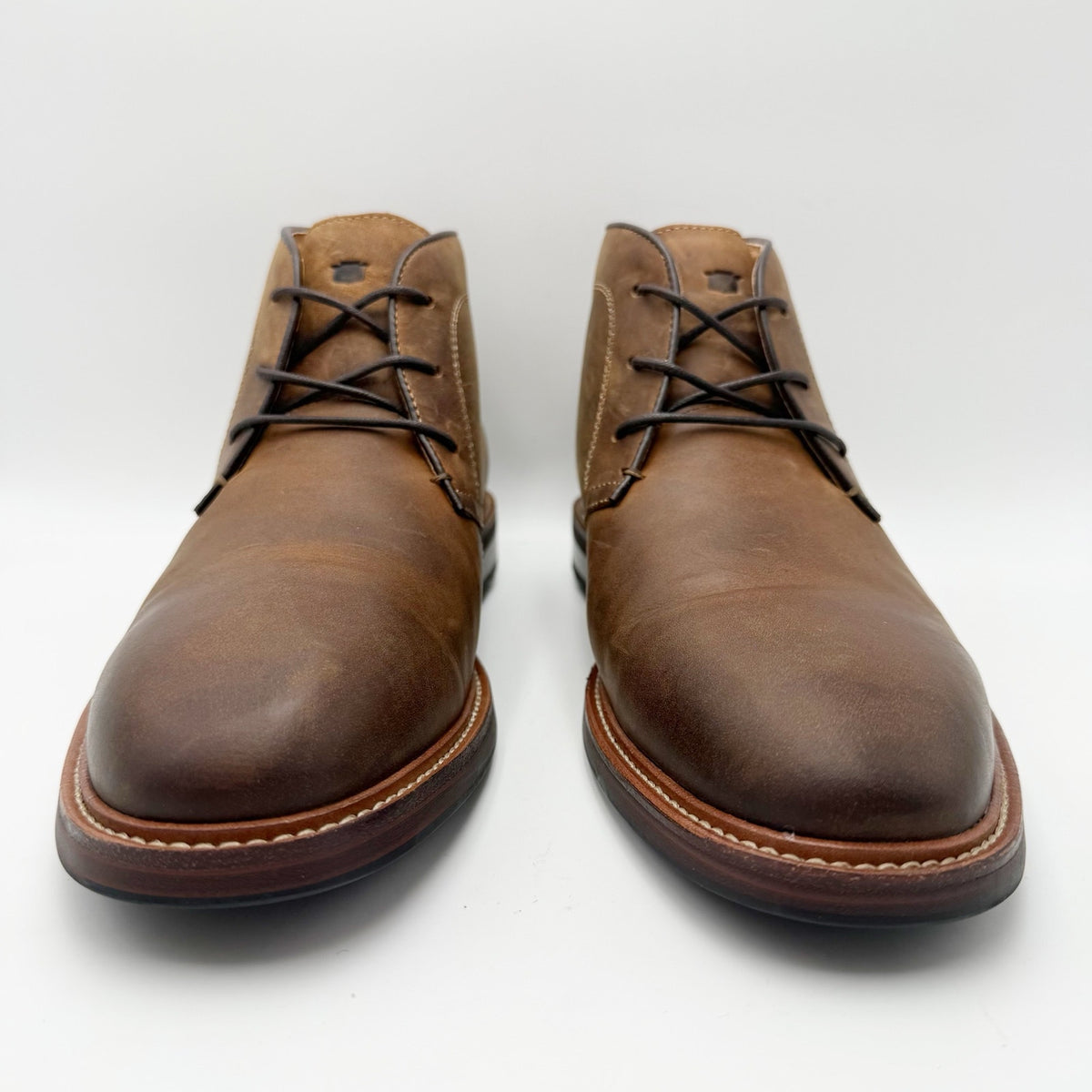 Florsheim Mens Anthem Plain Toe Chukka Boots Size 10.5 M Brown Leather NWOB