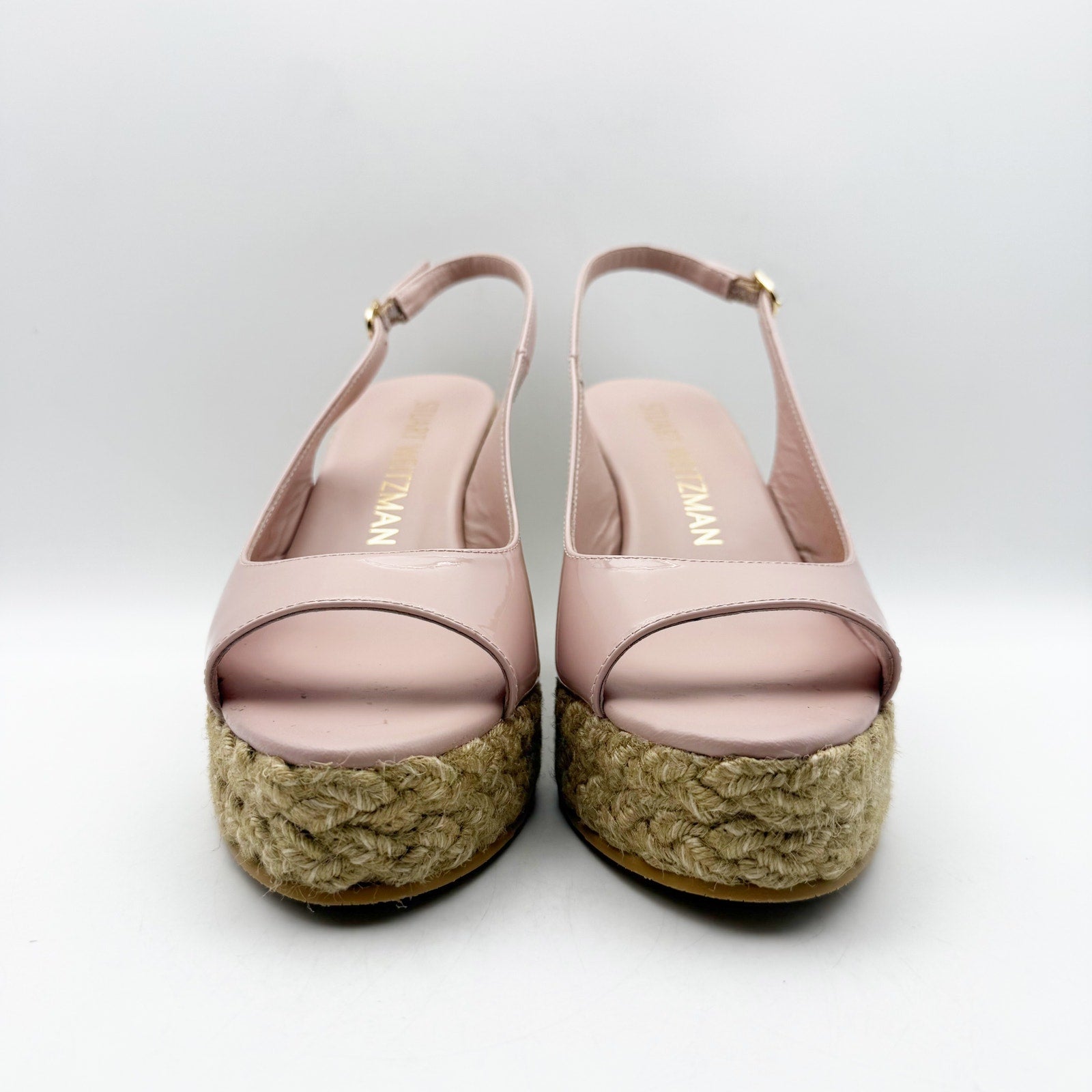Stuart Weitzman Womens Island Sandal Espadrille Wedge US 9B EU 39.5 Pink NIB