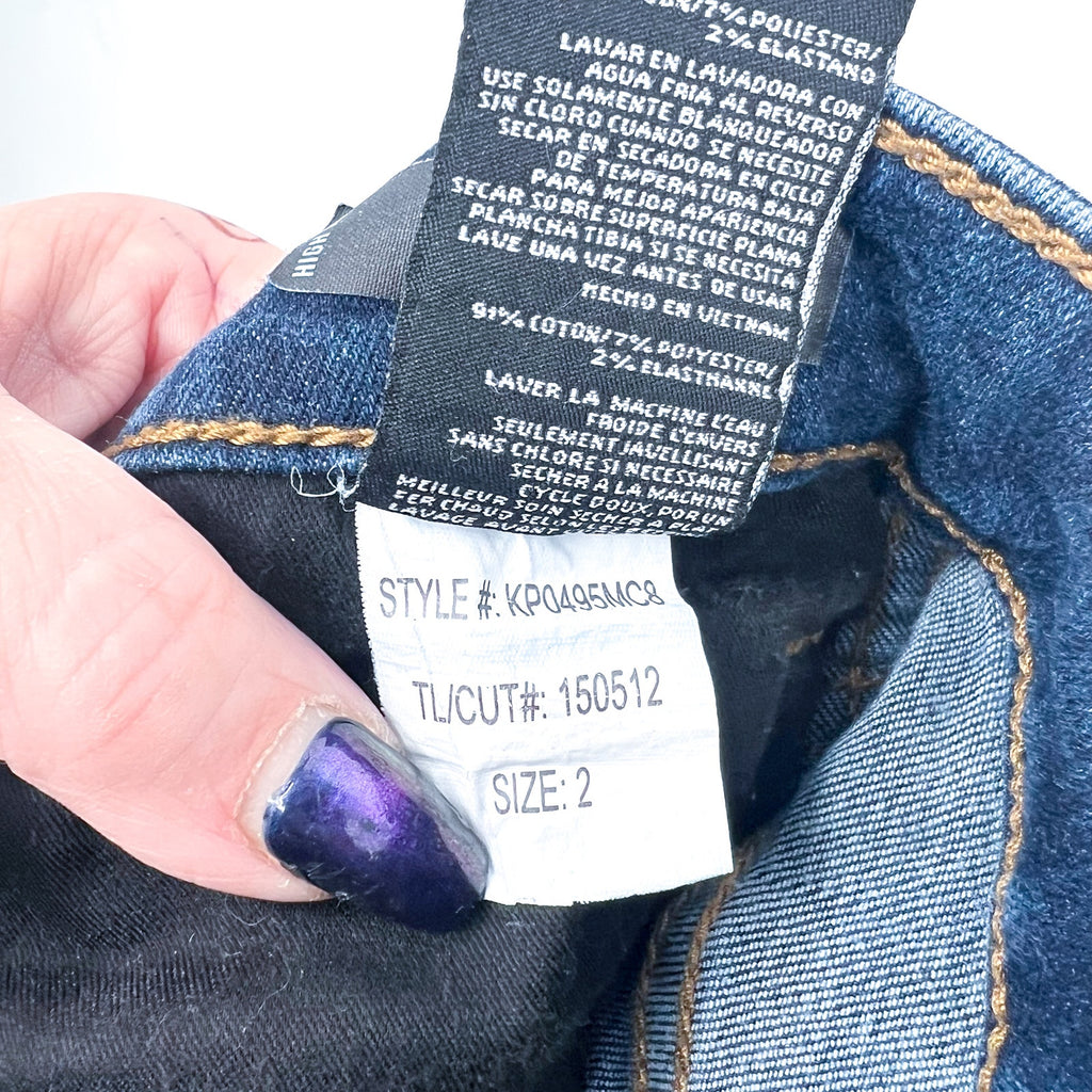 KUT FROM THE KLOTH Womens Diana Skinny Jeans Size 2 Blue Medium Wash Stretch NWT