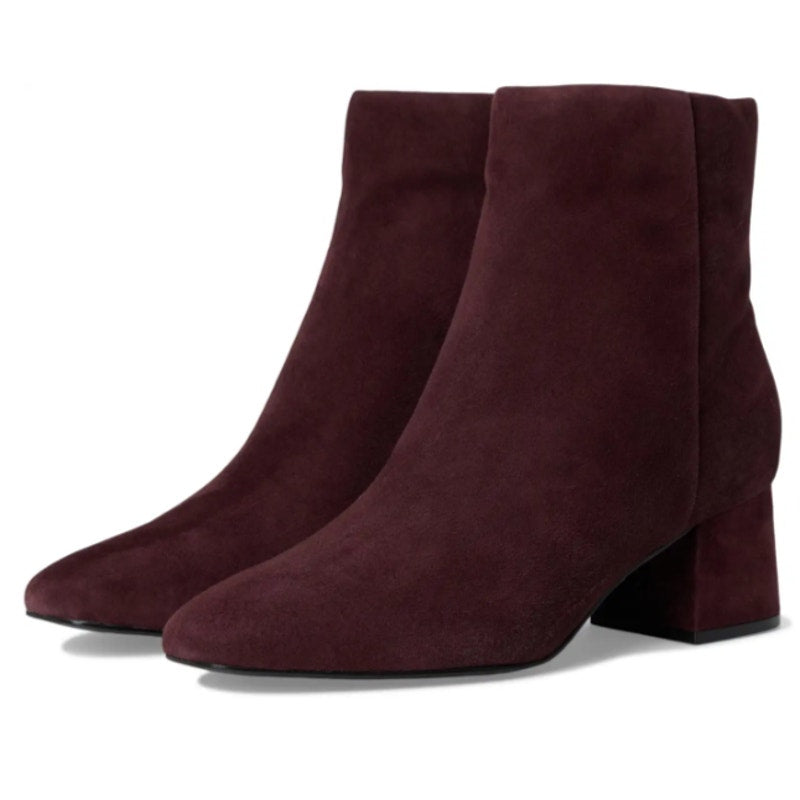 Rockport Womens Oaklei Ankle Boots Size 8.5 M Wine Red Suede NIB