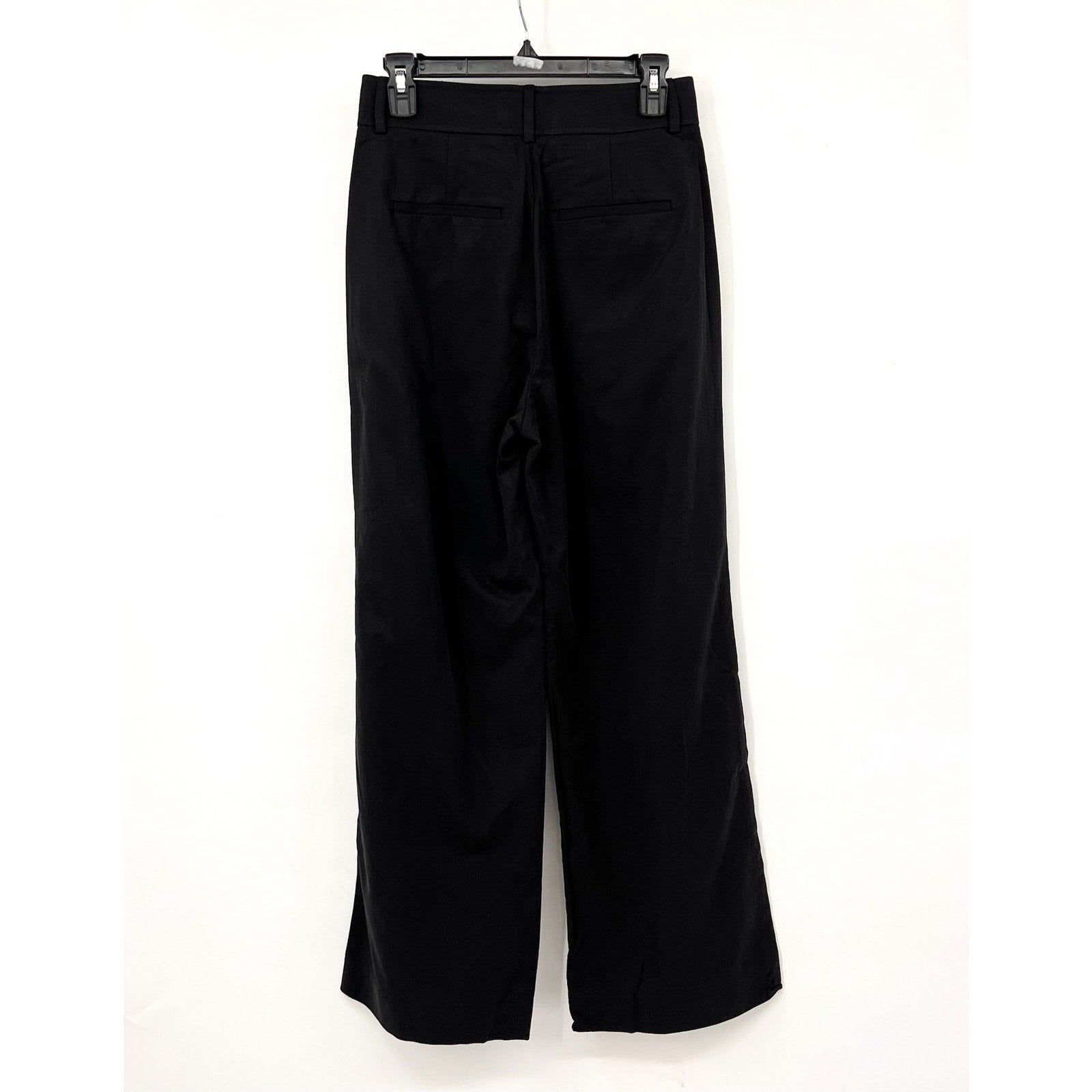 Everlane Womens The Way-High Drape Pants Size 8 30" Inseam Pleated Black NWT
