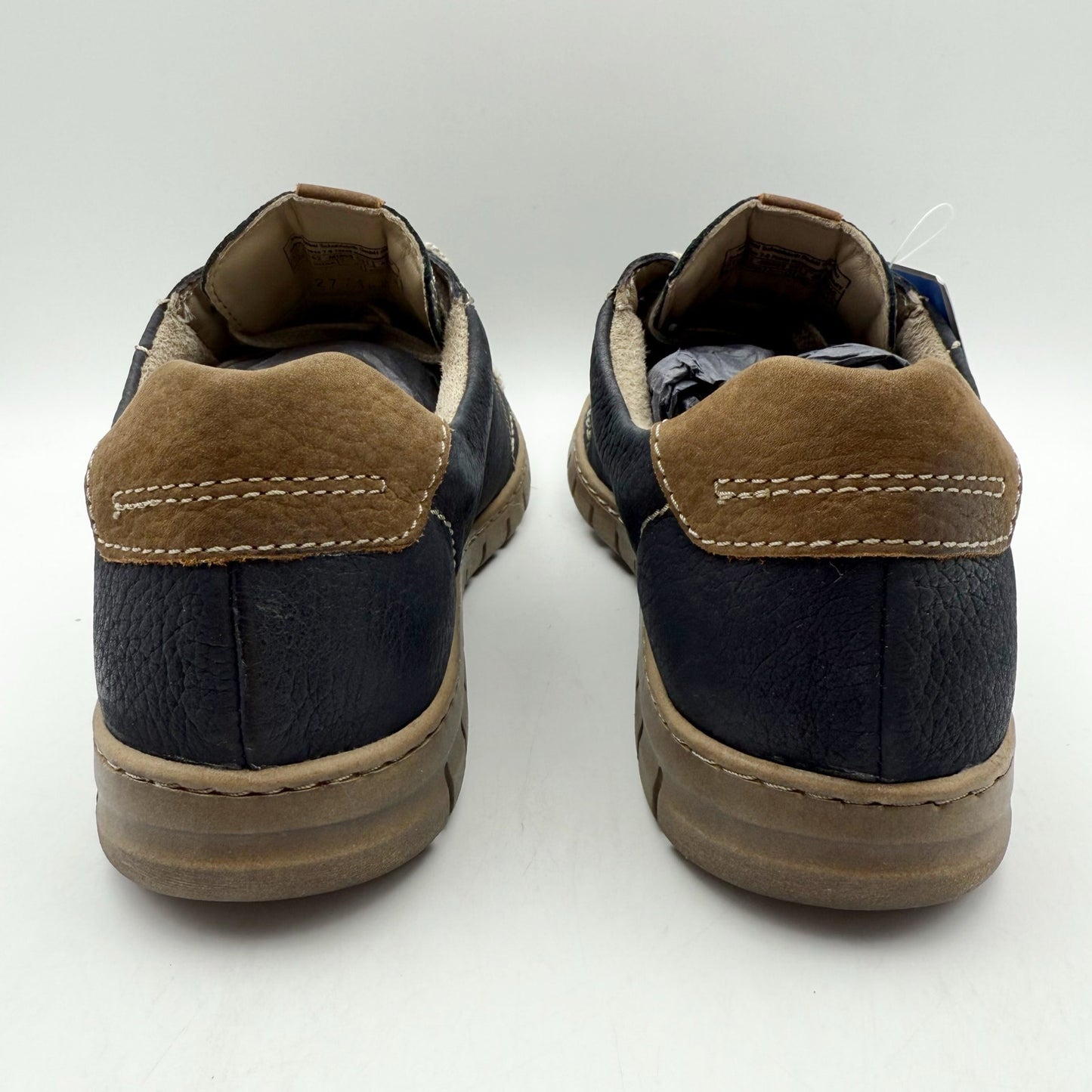 Josef Seibel Womens Steffi 62 Sneaker EU 40 US 9-9.5 Blue Leather Waterproof NIB