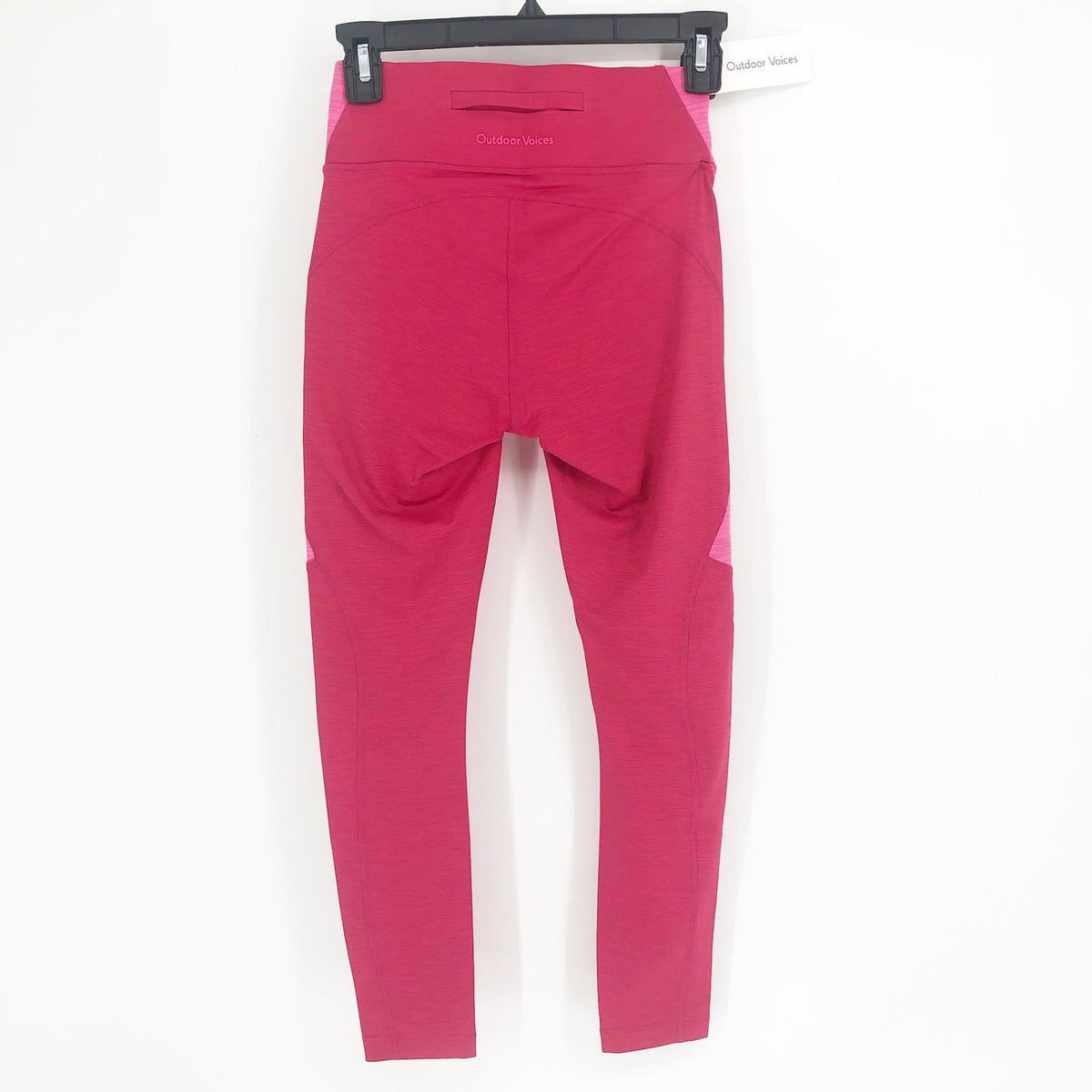 OUTDOOR VOICES Womens TechSweat Core 7/8 Legging XS Raspberry Pink NWT