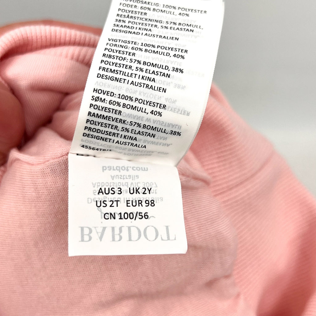 BARDOT JUNIOR Girl's Love Fluffy Sweatshirt 2T Blush Pink Hoodie NWT