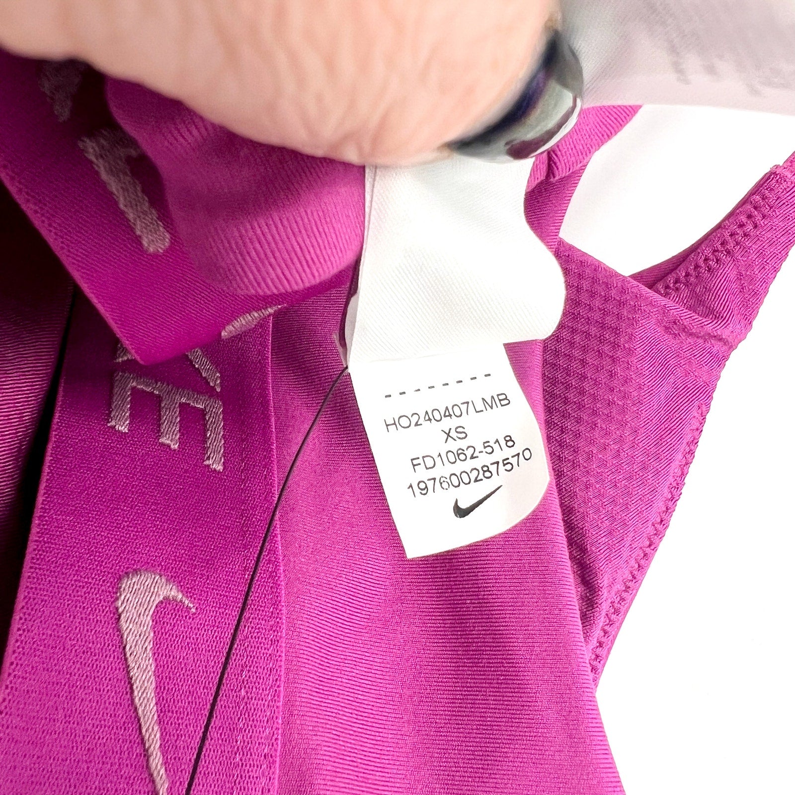 NIKE Women's Indy Light-Support Adjustable Sports Bra XS Pink Sweet Beet NWT