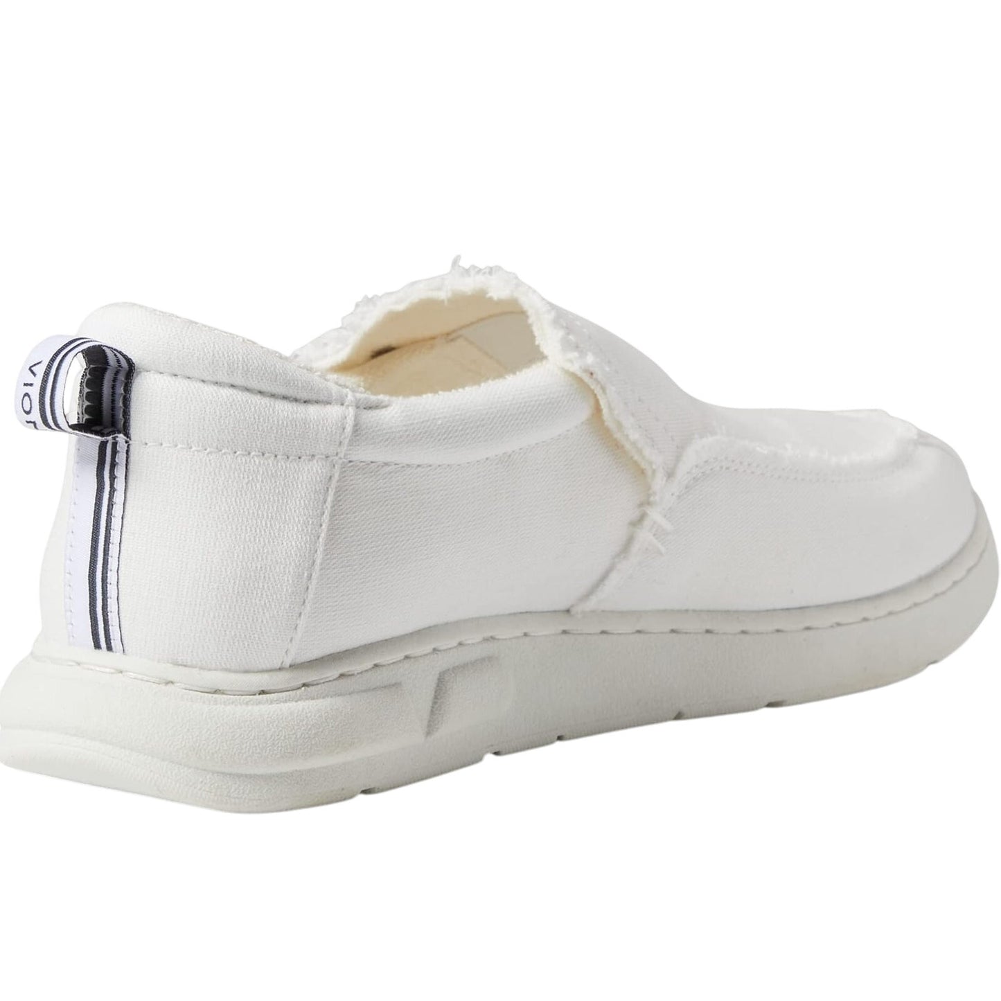 Vionic Beach Mens Seaview Laceless Slip-on Sneakers US 11 M White Canvas NIB