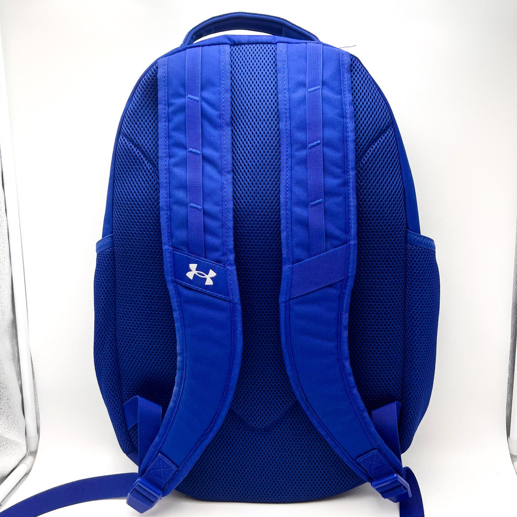 UNDER ARMOUR Hustle 6.0 Backpack Royal Blue Silver Water Resistant NWOT