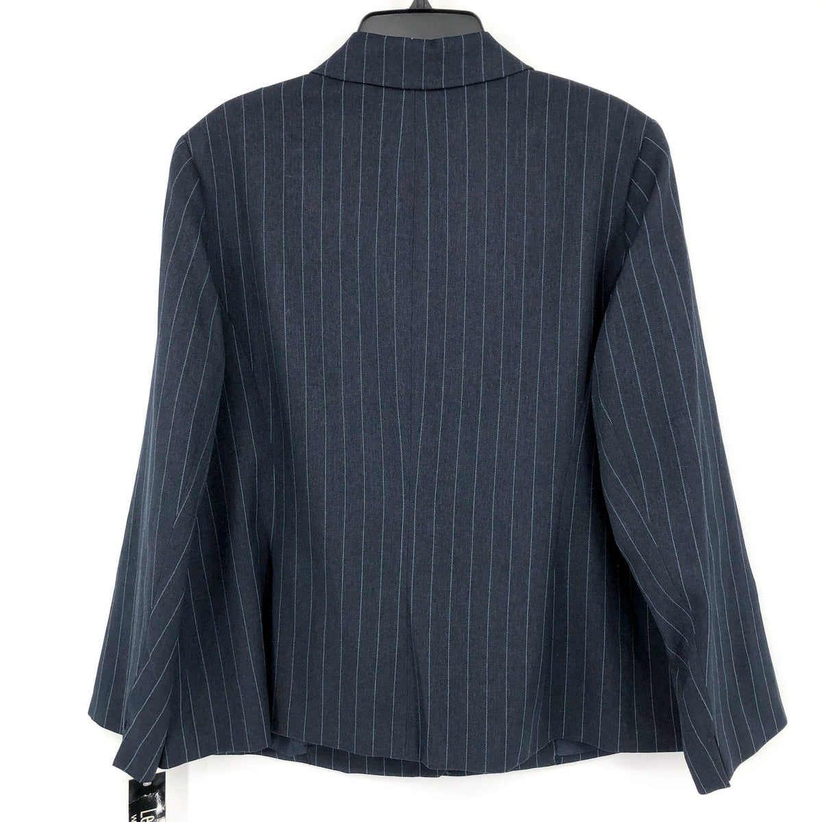 LE SUIT Single Button Suit Jacket 16W Navy Blue Pinstripe Blazer NWT